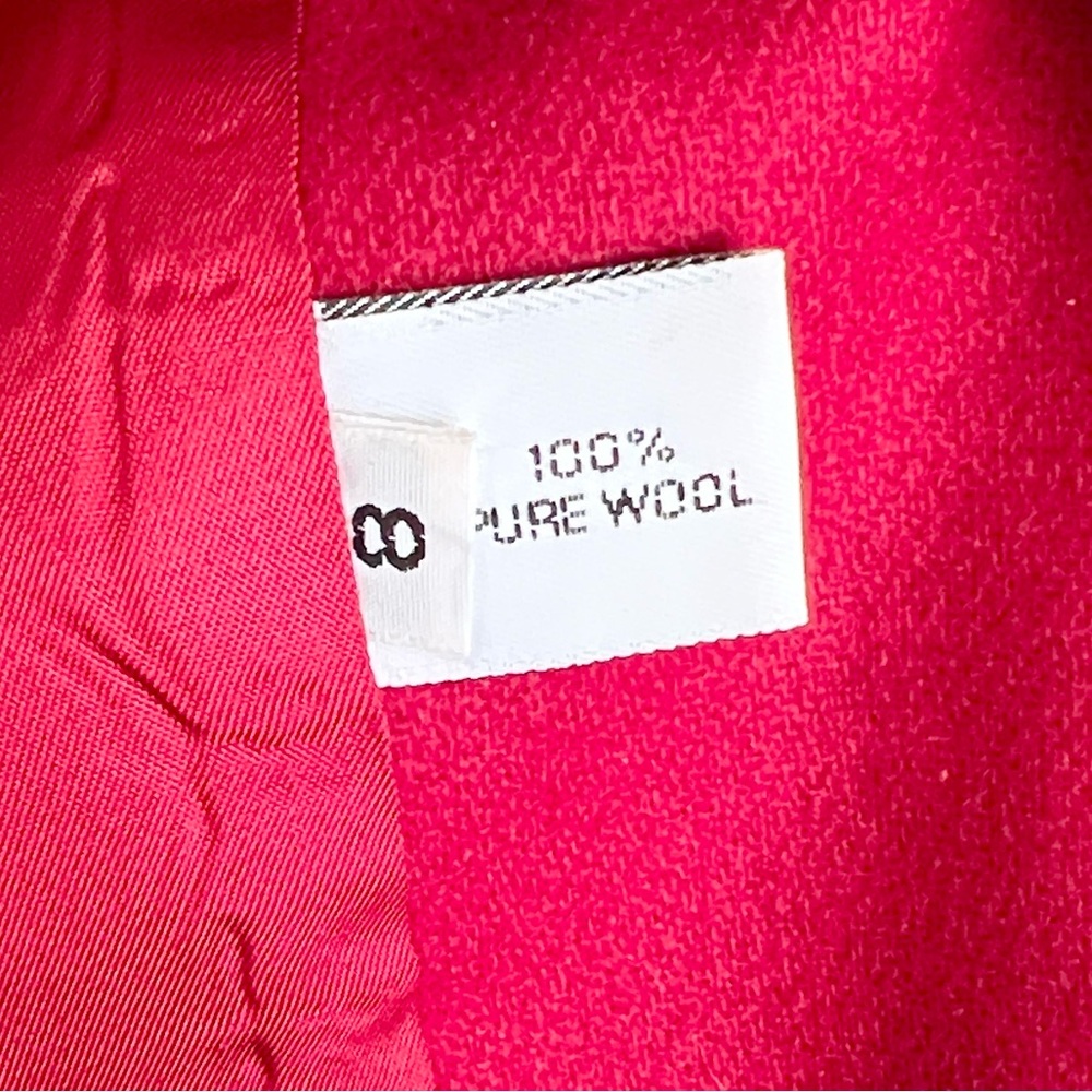 Vintage Forecaster of Boston 100% Wool Velvet Collar Long Coat - Picture 5 of 5